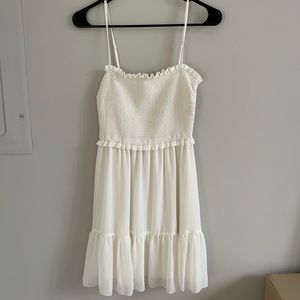 White Aritzia Tempest Sleeveless Dress